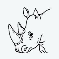 Rhino face icon